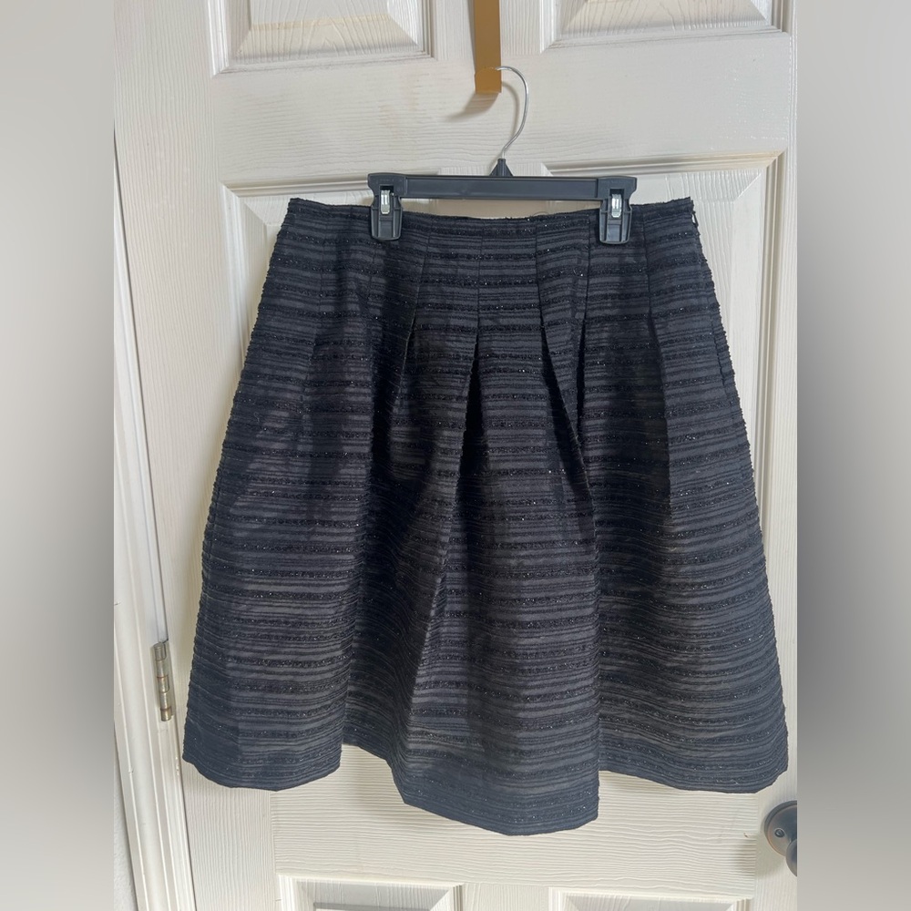 Talbots Petite Elegant Sparkle Black Women's Skirt Size 8p